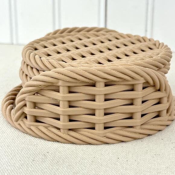 Woven Coaster Set, Modern Coasters with Holder, Drink Coasters, Set of 6 - Picture 8 of 10